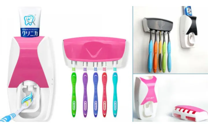 Automatic Toothpaste Dispenser Toothbrush Holder Toothbrush Family Sets