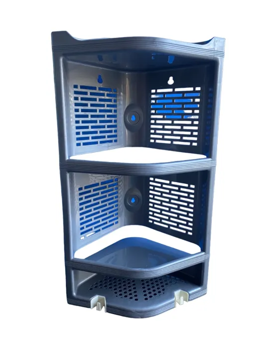 Bagmati Corner Plastic Rack Useful To Bathroom And Kitchen