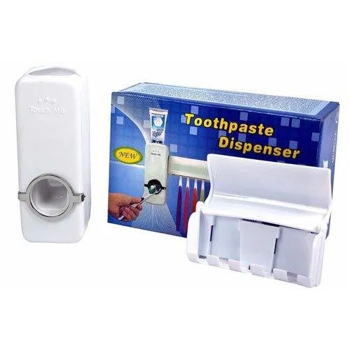 Touch Me Automatic Toothpaste Dispenser Toothbrush Holder