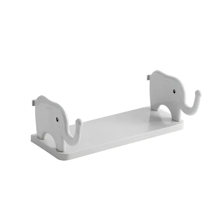 Self Adhesive Elephant Design Bathroom Toilet Office Shelf Stand Holder Rack