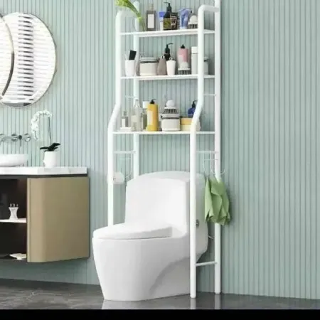 3 Tier Laundry Bathroom Storage Rack Above Toilet Rack